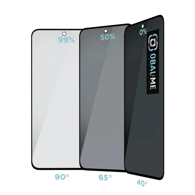OBAL:ME Privacy 5D Glass Screen Protector for Samsung Galaxy A35 5G Black 2