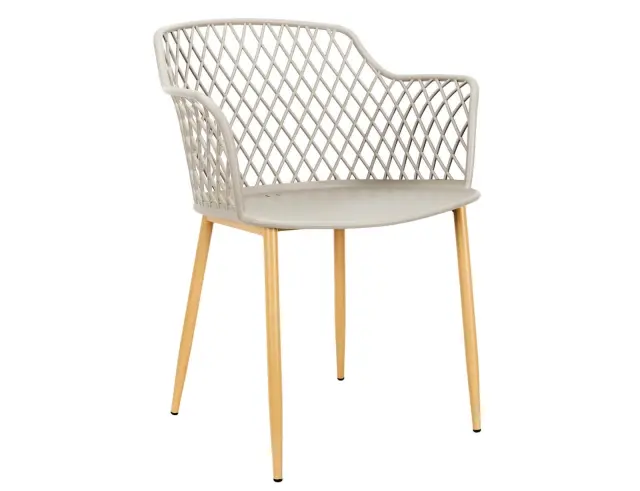 Καρέκλα κήπου Malaga Home Deco Factory με διαστάσεις 54.1x62.2x80cm - Taupe HDO2240A 2