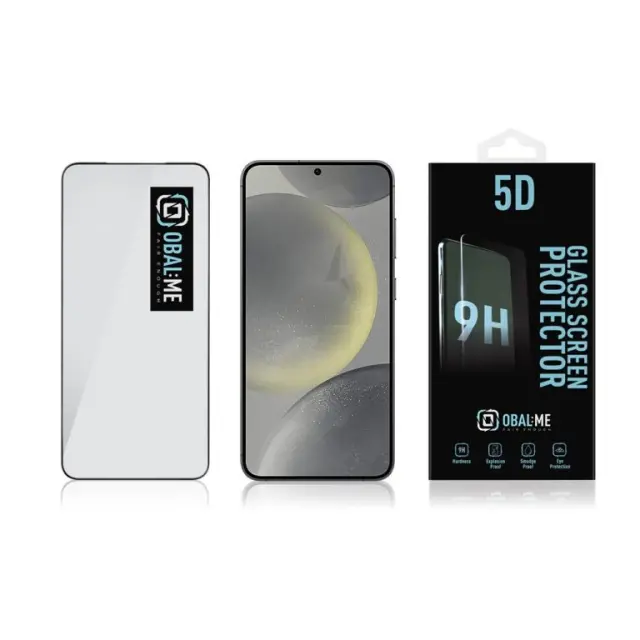 OBAL:ME 5D Glass Screen Protector for Samsung Galaxy S24+ Black