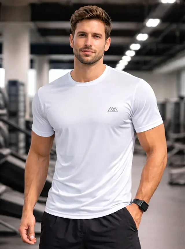 T-shirt Noshame® Λευκό Dry Fit - 152603 - XXL