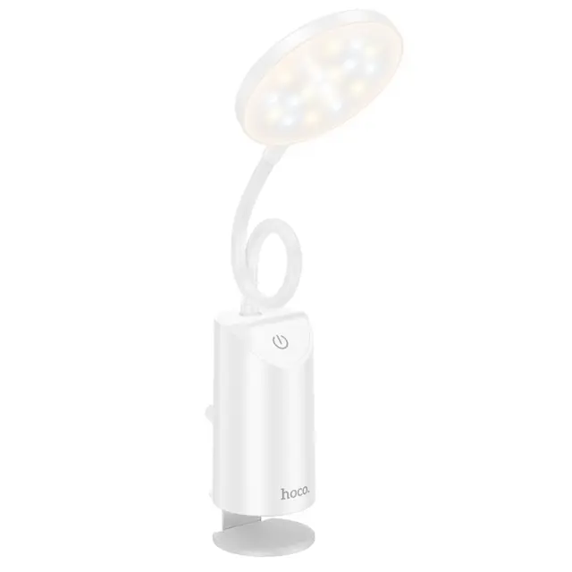 Φωτιστικό Γραφείου Hoco HX10 2W 200 Lumens με Ρυθμιζόμενες Γωνίες Φωτισμού και 2 Ρυθμίσεις Φωτός Λευκό