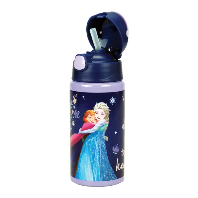 Παγούρι αλουμινίου με καλαμάκι Frozen 500ml 2
