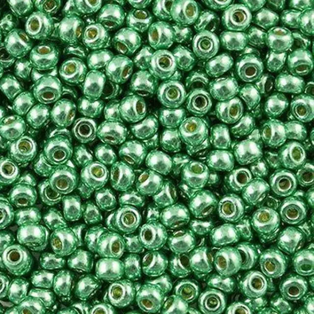 Χάντρα Miyuki Round Rocailles 8/0 - 4214 - Duracoat Galvanized Mint Green ~25gr
