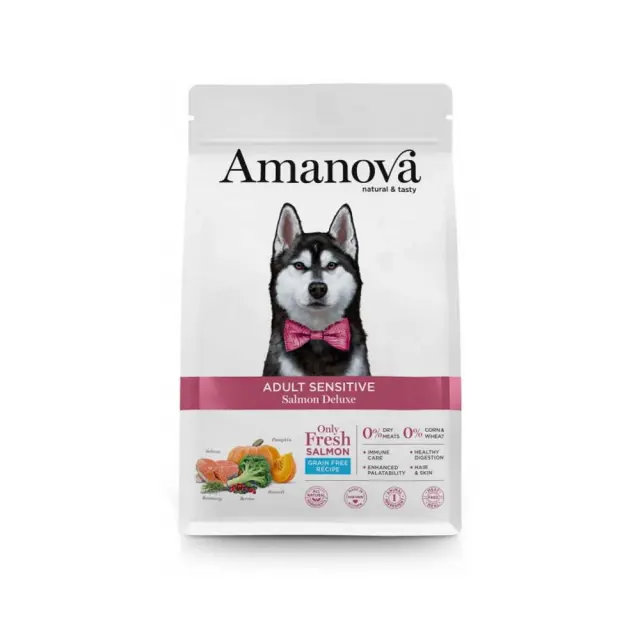 Amanova Grain Free Adult Sensitive Salmon Deluxe 2Kg Μονόχρωμο
