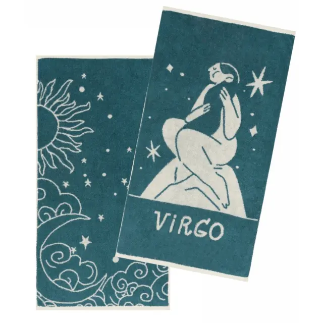 Σετ Πετσέτες Προσώπου 2 Τεμαχίων Kentia Zodiac-Virgo 50x90