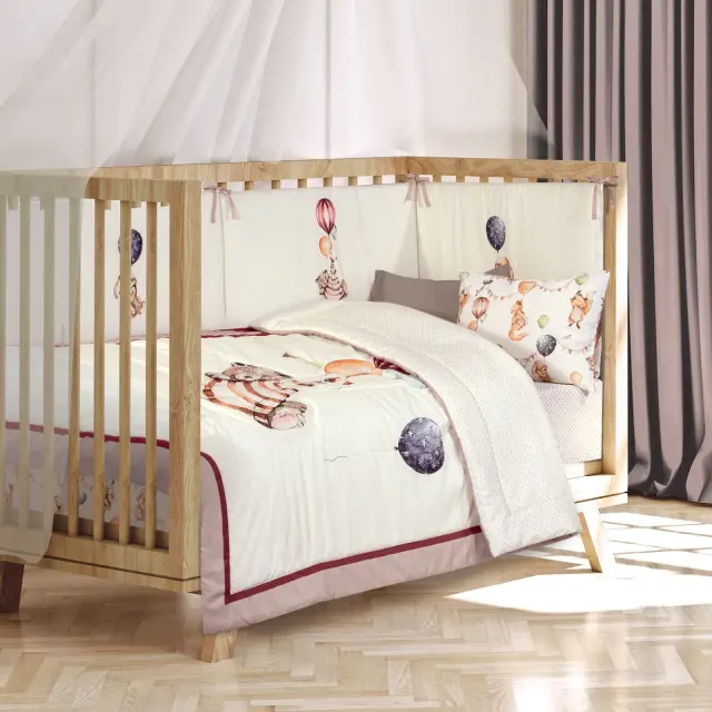 Πάπλωμα Κούνιας 110x150 Beige - Bordeaux - Ochre 8850 Greenwich Polo Club 2