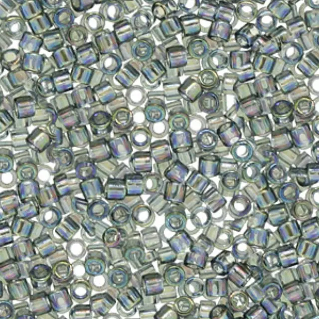 Χάντρα Miyuki Delica 10/0 - DBM0179 - Transparent Rainbow Light Grey ~7gr