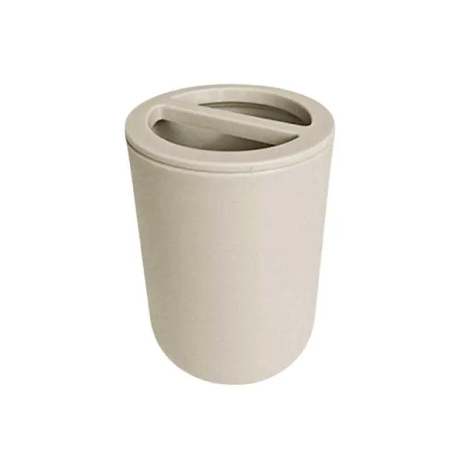 Θήκες οδοντόβουρτσας πλαστικές σε σετ 5Χ - Beige - 21572