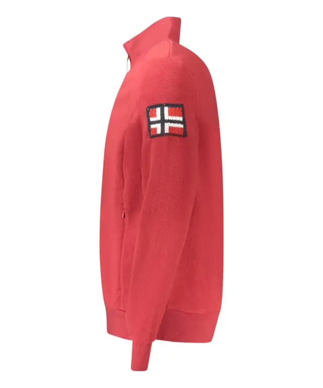 Norway Nautical School - Ανδρική Ζακέτα Φούτερ Fleece 859532-RED Κόκκινο 3