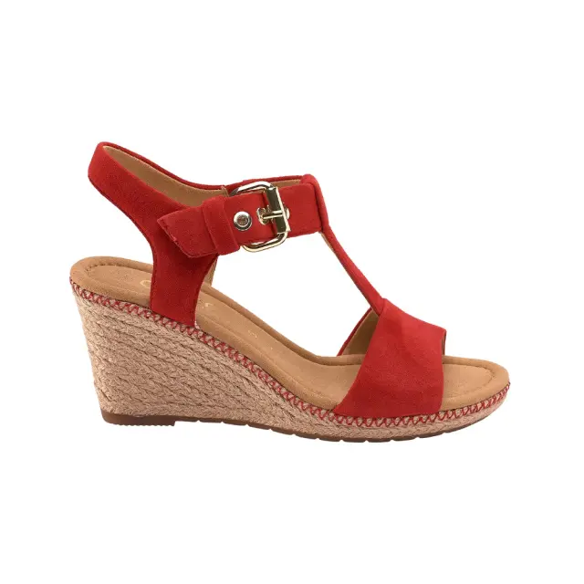 Gabor Πλατφόρμες Γυναικείο δέρμα Nubuck Κόκκινο GAB/62824 48-RUBIN