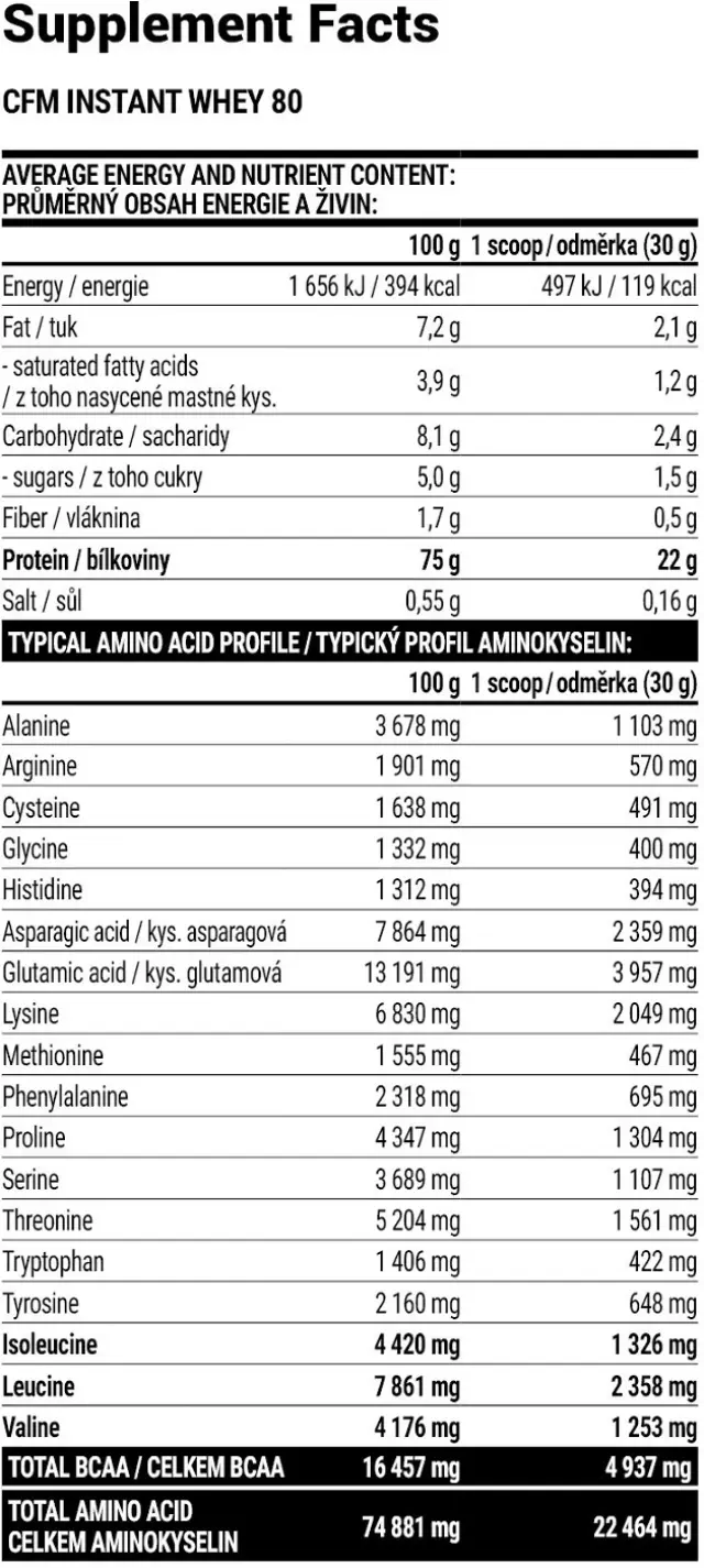 Extrifit CFM Instant Whey 80 strawberry-banana, 2270-g 2