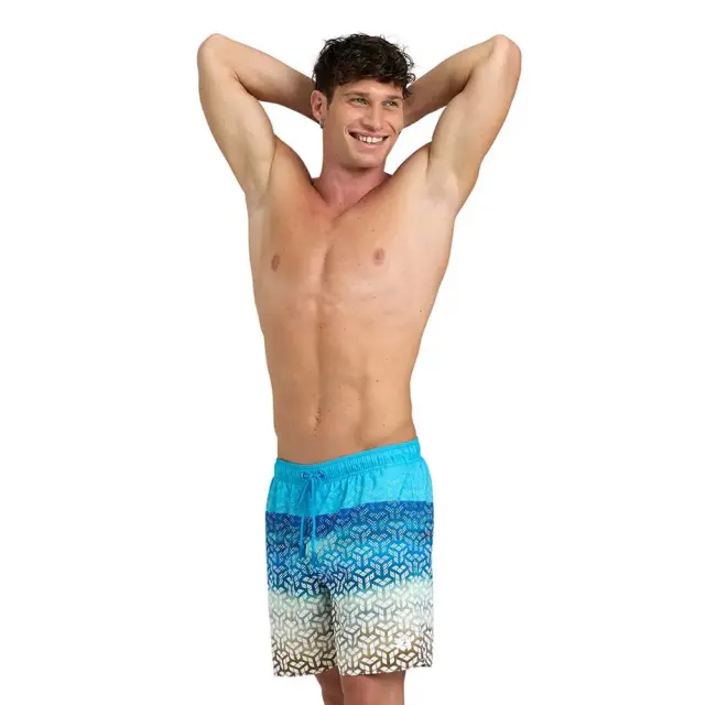 Arena Men's Beach Boxer Placed Swim Shorts Γαλάζιο 006392-800 (Arena) - Large