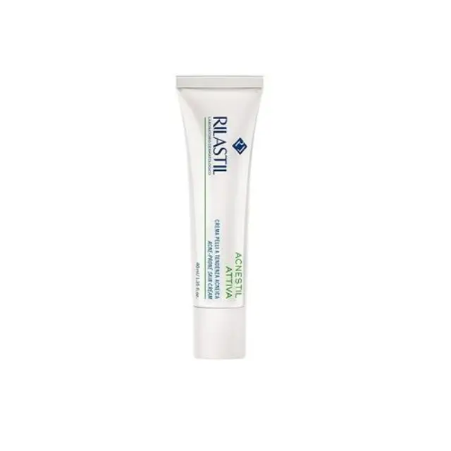 RILASTIL Acnestil Attiva Anti-Blemish Cream, Ενυδατική Κρέμα Προσώπου για Λιπαρές Επιδερμίδες κατά των Ατελειών & της Ακμής 40ml