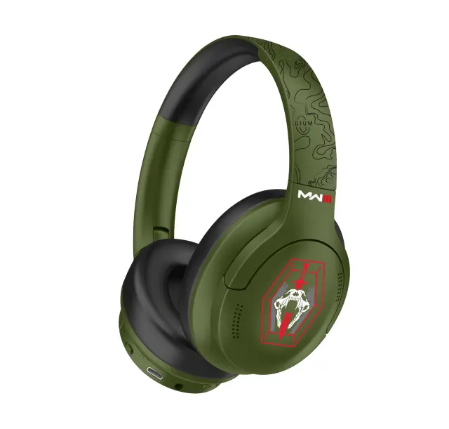 OTL Call of Duty Modern Warfare Olive Snake Ασύρματα/Ενσύρματα Over Ear Ακουστικά με 30 ώρες Λειτουργίας Χακί