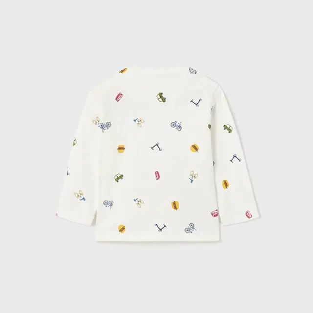 Baby 6 μηνών έως 4 ετών Μπλούζα σταμπωτή Better Cotton κρεμ - 12M 3