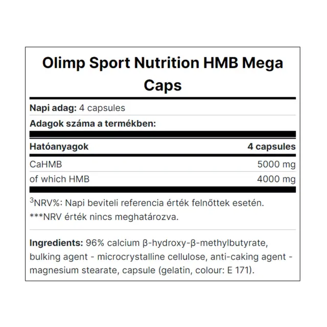 Olimp Sport HMB Mega Caps 300 Capsules 2