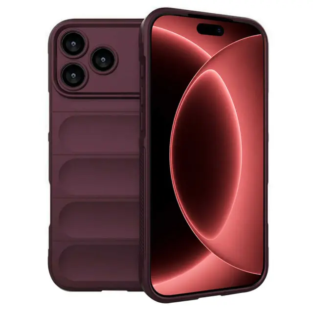 Techsuit - Magic Shield - iPhone 18 Pro / iPhone 17 Pro - Dark Cherry