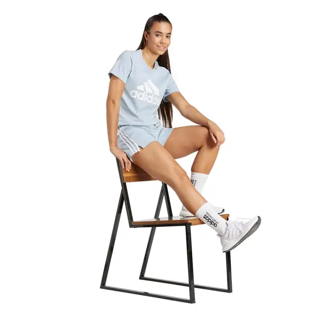 adidas Sportswear Women's 3Stripes Single Jersey Shorts Σιέλ IR7460 (adidas Sportswear) 3