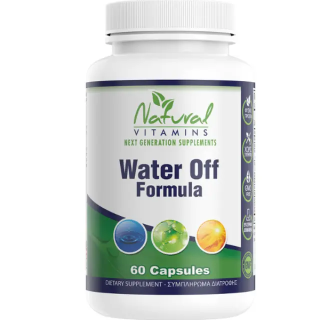 Natural Vitamins Water Off Formula Ειδικό Συμπλήρωμα Διατροφής 60 κάψουλες