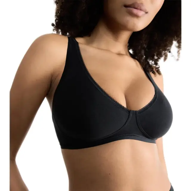 Sloggi Γυναικείο Σουτιέν Basic+ Soft, Χρώμα Μαύρο 3