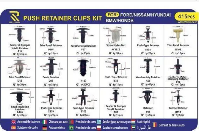 P.R.C. Various Assortments Σετ Κλιπς Αυτοκινήτων 415τμχ