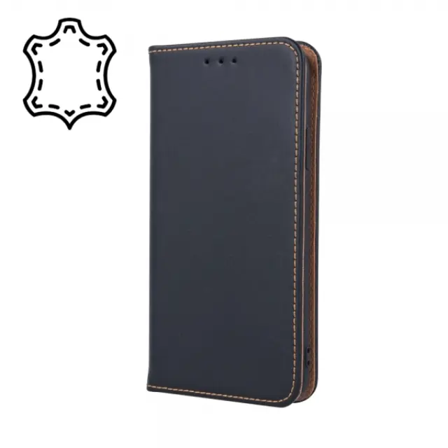 Δερμάτινη Θήκη Βιβλίο Senso Genuine Leather Stand Book Case Για Samsung Galaxy S23 Μαύρη