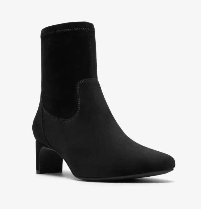 Clarks Edina Stretch γυναικεία μποτάκια με τακούνι 26320253-1 2