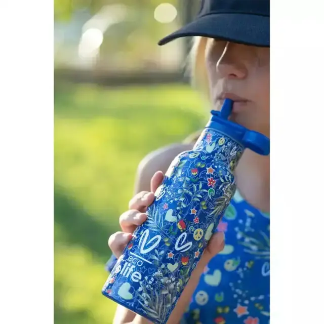 Eco Life Θερμός από ανοξείδωτο ατσάλι Emotions 500ml Blue 33-BO-2324 2