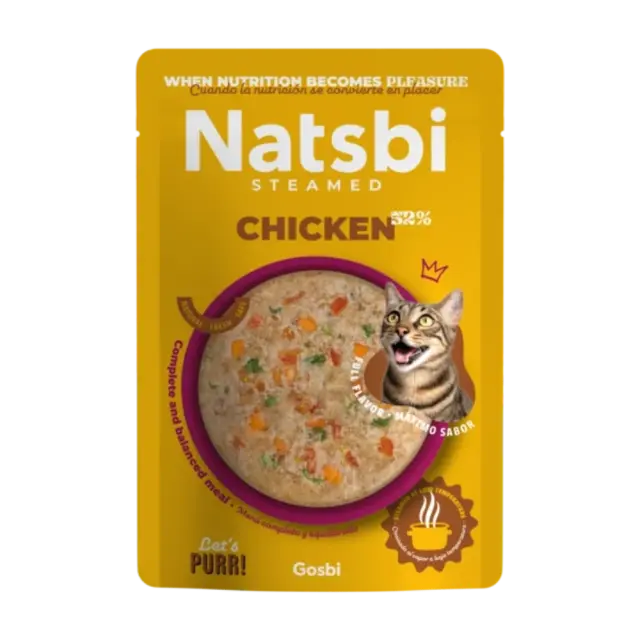 Natsbi Υγρή Τροφή Γατας με Κοτόπουλο 80gr