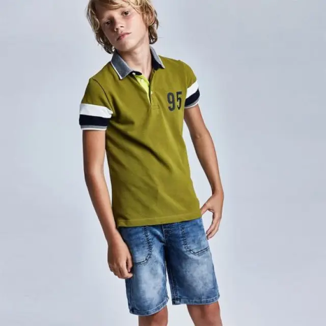 Junior 10 έως 18 ετών Βερμούδα jogger μαλακό ντένιμ πετροπλυμένη - 16Ε 2