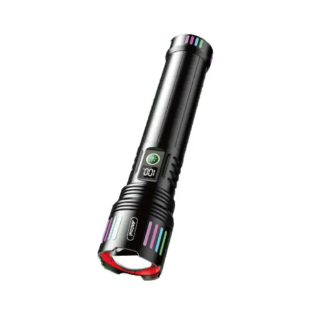 Andowl Επαναφορτιζόμενος Φακός LED 36132mah σε Μαύρο Χρώμα L660