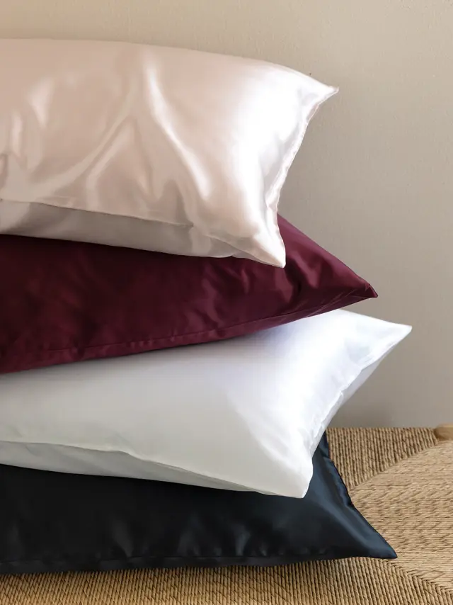 Μαξιλαροθήκη 50x70 Μεταξωτή Palamaiki Silka 100% Μετάξι- Bordeaux 2