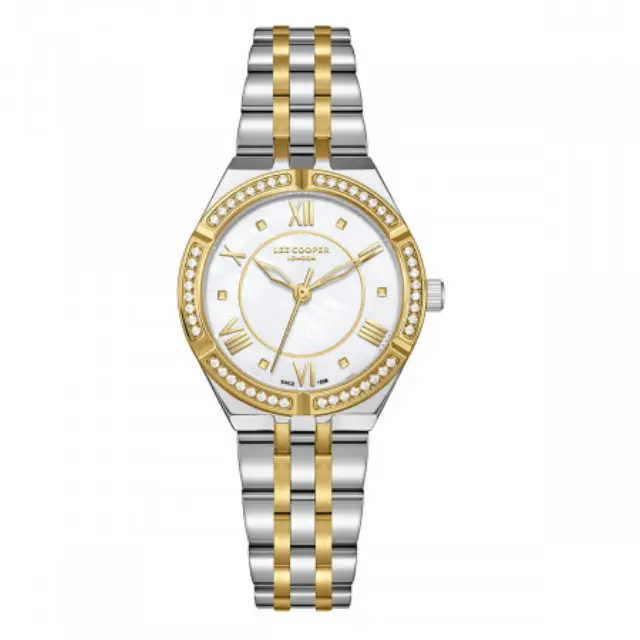 Lee Cooper 8132, Women's Watch, Silver/Gold Metallic Bracelet LC08132.220