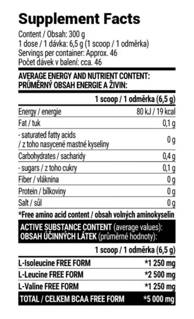 Extrifit BCAA Instant orange, 300-g 2