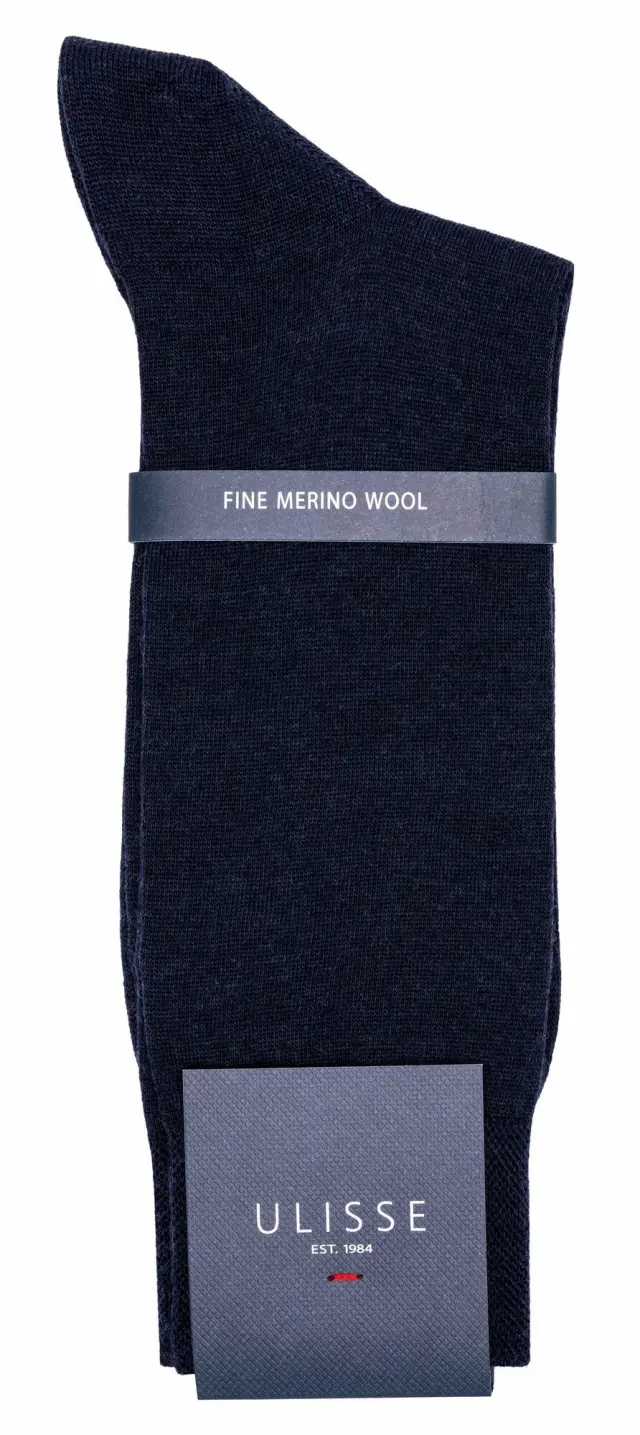 SC-M104-381 - Indigo Blue - SOCKS MEN ULISSE MERINO WOOL - O/S 41-46 3
