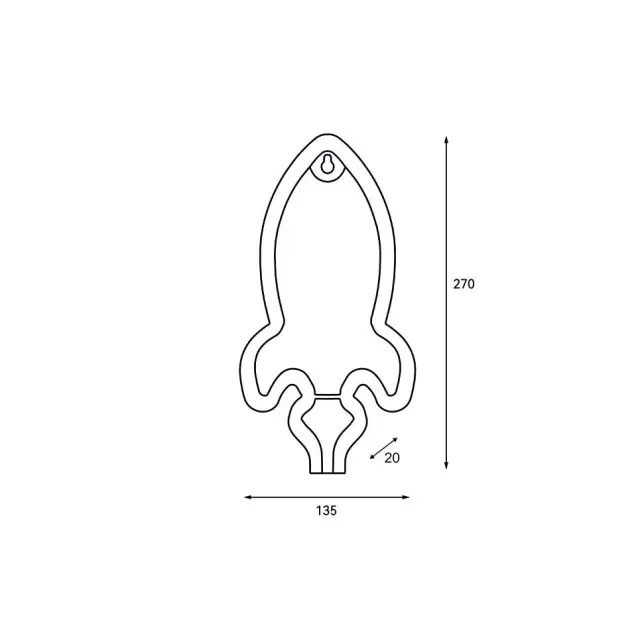 AcaLight Offer ΠΥΡΑΥΛΟΣ, 87 NEON LED ΛΑΜΠΑΚΙΑ ΜΕ ΜΠΑΤΑΡΙΑ (3xAA)/USB, ΚΟΚΚΙΝΟ, IP20, 13.5x2x27cm