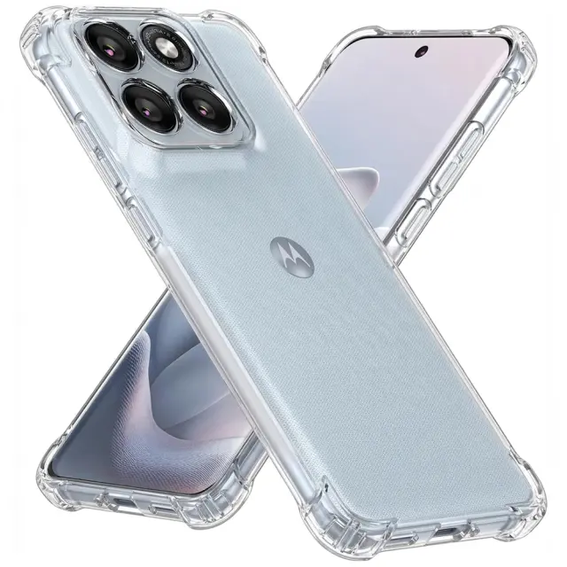 Techsuit - Shockproof Clear Silicone - Motorola Edge 70 Fusion / Fusion+ Plus 5g - Clear