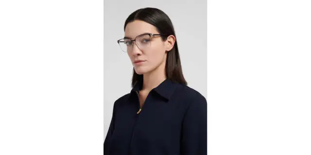 Tommy Hilfiger Γυναικείος Σκελετός Γυαλιών Οράσεως σε Μαύρο/Χρυσό Χρώμα TH 2351 2M2 2