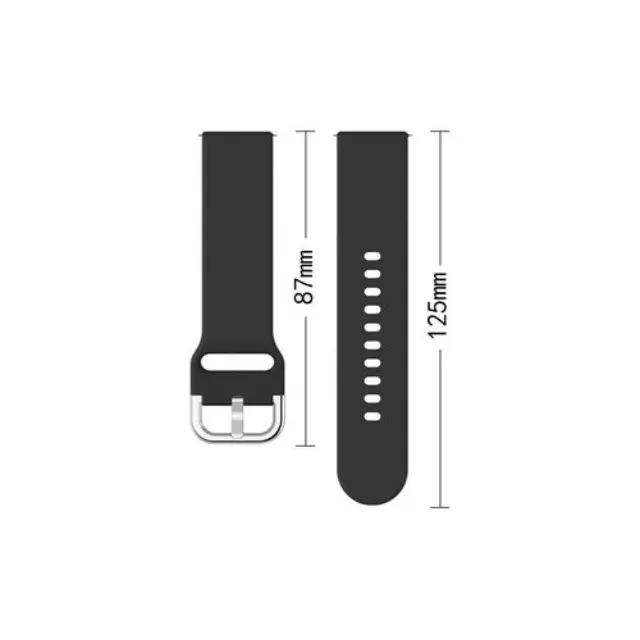 Λουράκι Σιλικόνης για Smartwatch 20mm-Blue OEM 2