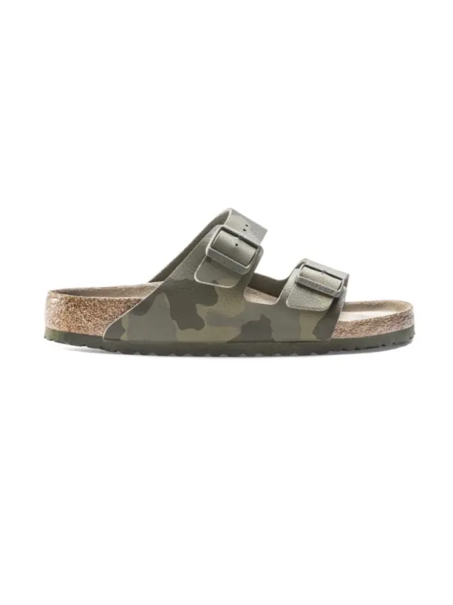 Birkenstock Πέδιλα Unisex Birko-Flor(ανθεκτικό υλικό της Birkenstock-επιτρέπει την επαφή με το νερό) Πράσινο BIR/ARIZONA SOFT 1019655 C/GREEN 3