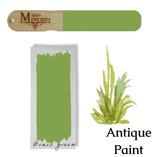 Χρώμα-εφέ πατίνας Antique Paint Maja's Memories, 150ml, Grass green