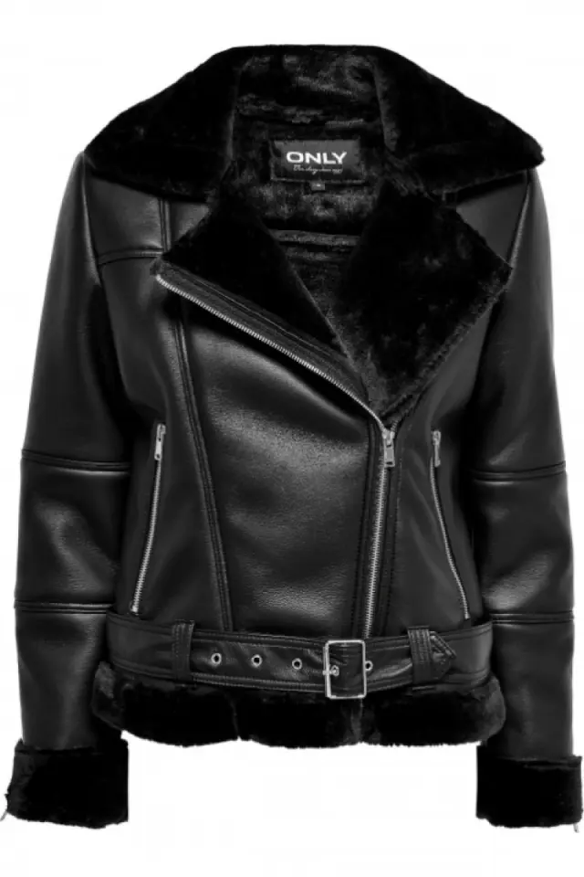 Only Onlagnete Biker Τζάκετ από Συνθετικό Δέρμα Otw Cs 15260002 Μαύρο