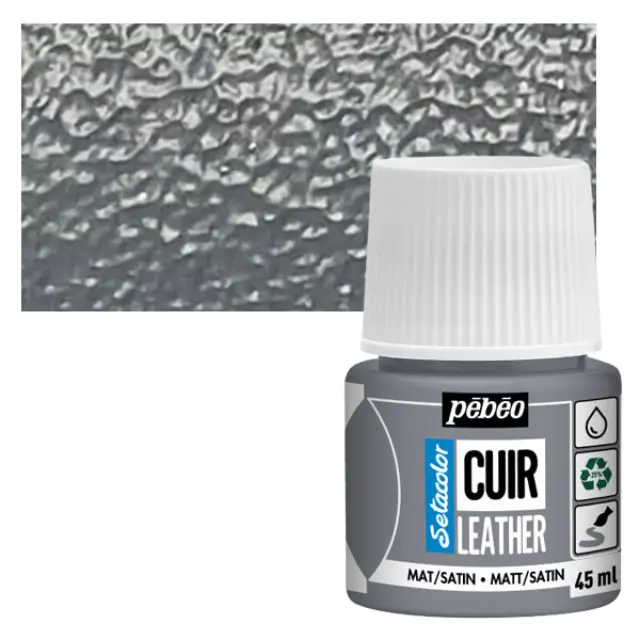 Pebeo Χρώμα Δέρματος Setacolor Leather - 22 Concrete Grey - 45ml