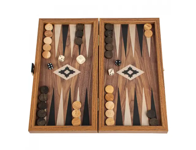 Σετ Χειροποίητο Τάβλι Basic Walnut Replica Wood Manopoulos με διαστάσεις 30x17cmTXL3KK
