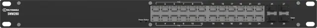 Teltonika SWM280 Industrial PoE managed switch, 24x GLAN, 4x SFP