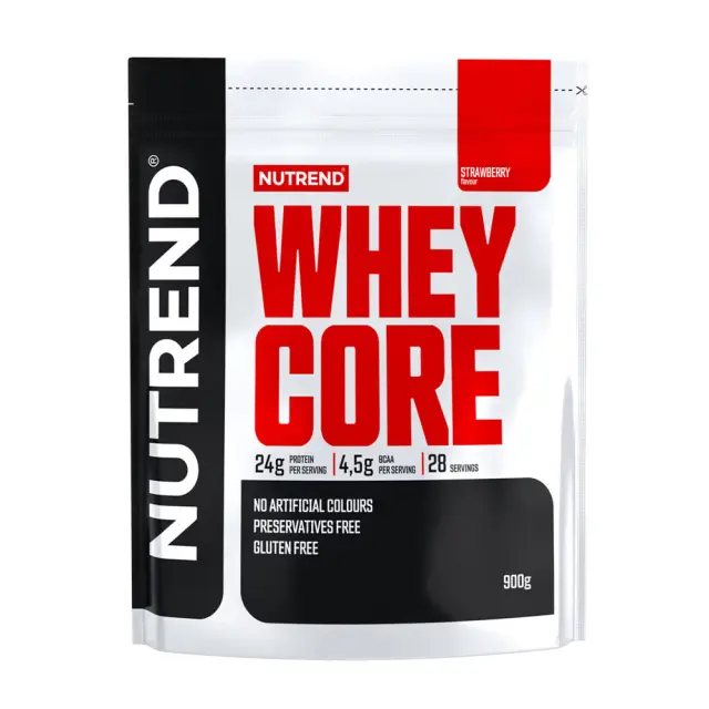 Nutrend Whey Core Strawberry, 900 g