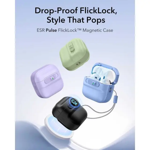 Esr Pulse Halolock Magsafe Apple Airpods 4 / 5 Light Blue 3