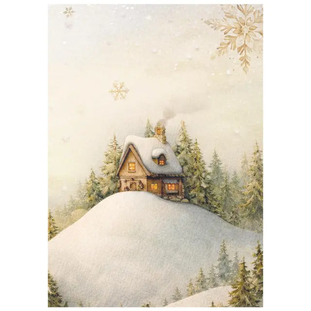 Σετ 8 ριζόχαρτα ντεκουπάζ Stamperia 10.5×14.8cm, Silent Night 2