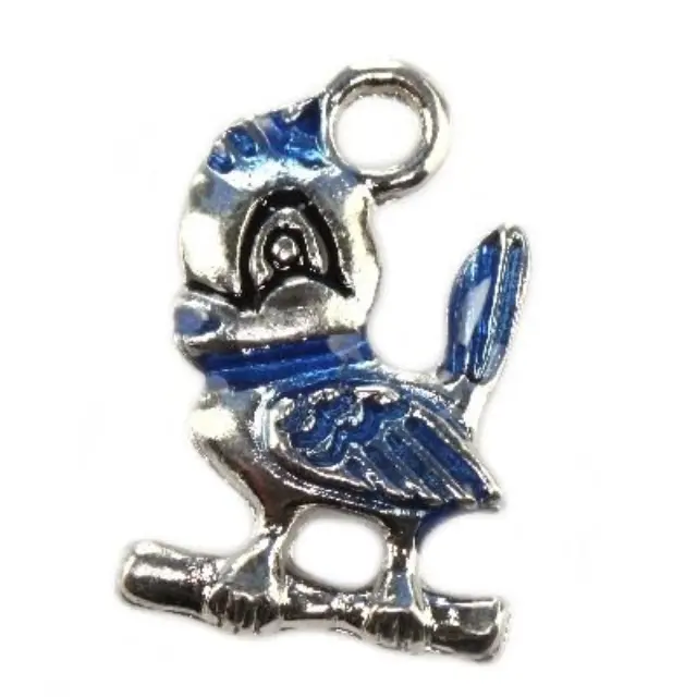 Μεταλλικό Κρεμαστό Πουλί 19x12mm - 10τεμ