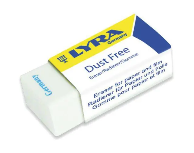 Lyra Dust Free Γόμα Λευκή 30x14x11mm/ 3451Κ40 (Lyra)